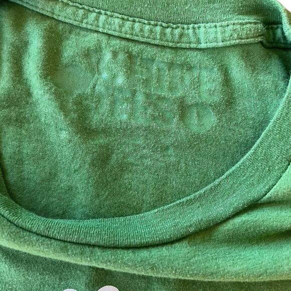 Chive retro men’s size L chive on T-shirt, green - Picture 3 of 5